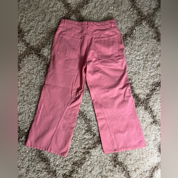 Zara Jeans Zara Pink Wide Leg Jeans Poshmark